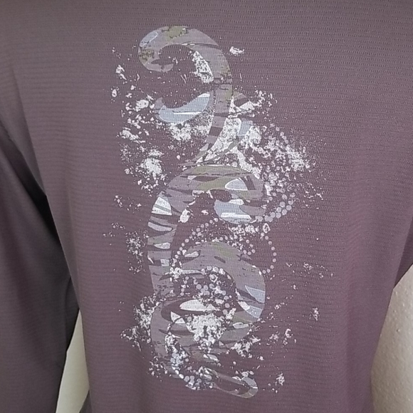 Mountain Hardwear Print Brown Long Sleeve Shirt - Picture 6 of 8